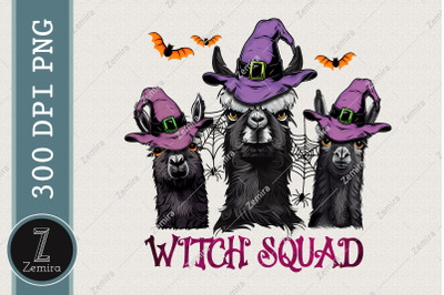 Witch Squad Llama Halloween