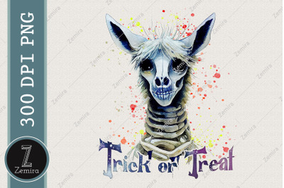 Trick Or Treat Llama Halloween