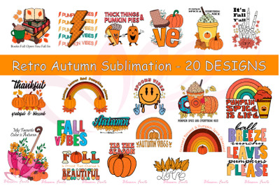 Retro Autumn Sublimation Bundle