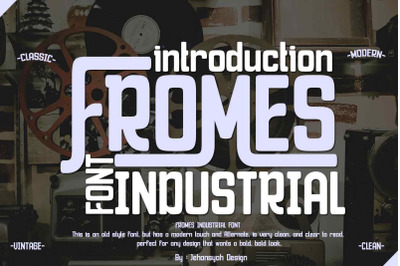 fromes industrial font