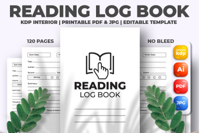 Reading Log Book KDP Interior