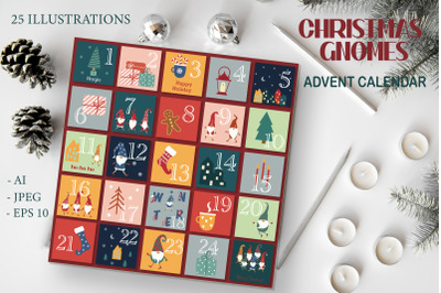 CHRISTMAS GNOMES Advent Calendar