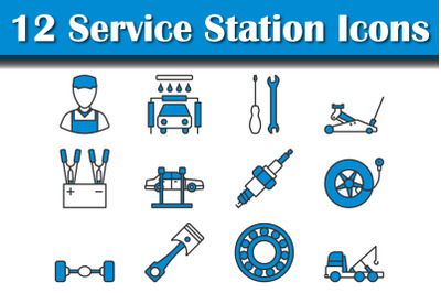Service Station Icon Set