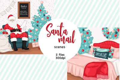 Santa Mail Scenes