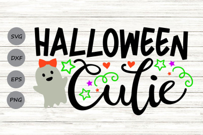 Halloween Cutie Svg, Halloween Svg, Ghost Svg, Girls Halloween Svg.