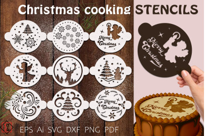 Christmas Cooking Stencils/SVG