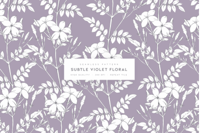 Subtle Violet Floral