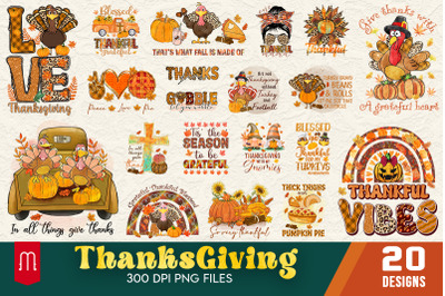 Thanksgiving 2022 PNG Bundle