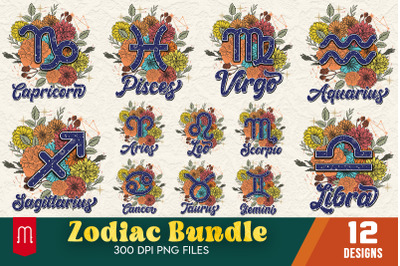 Zodiac Tshirt Design Bundle