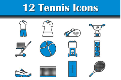 Tennis Icon Set