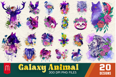 Galaxy Animal PNG Bundle