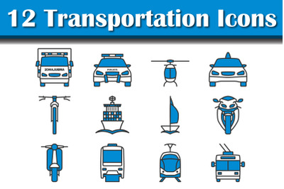 Transportation Icon Set