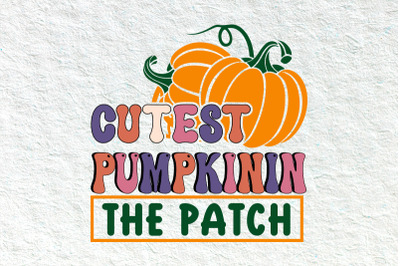 Cutest To The Patch- A cute retro Halloween svg