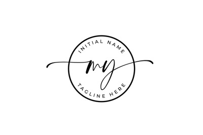 Handwritten Logo&2C; Premade Logo&2C; ny Initial Letters&2C; Monogram