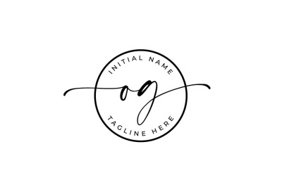 Handwritten Logo&2C; Premade Logo&2C; og Initial Letters&2C; Monogram