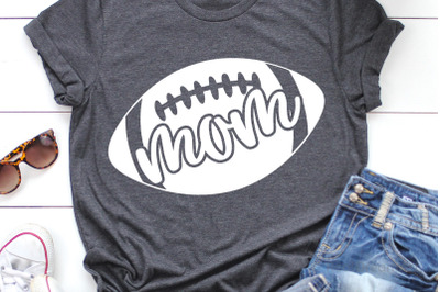 Mom Football SVG, DXF, PNG, EPS