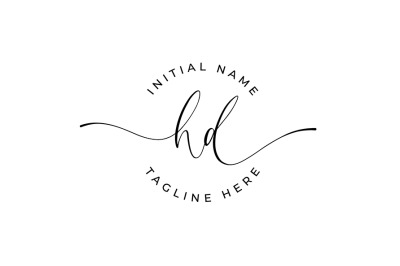 Handwritten Logo, Premade Logo, hd Initial Letters, Monogram