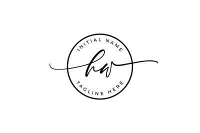 Handwritten Logo&2C; Premade Logo&2C; hw Initial Letters&2C; Monogram