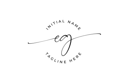 Handwritten Logo, Premade Logo, eg Initial Letters, Monogram