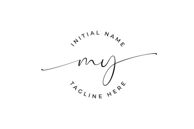 Handwritten Logo&2C; Premade Logo&2C; my Initial Letters&2C; Monogram