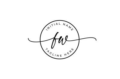 Handwritten Logo&2C; Premade Logo&2C; fw Initial Letters&2C; Monogram