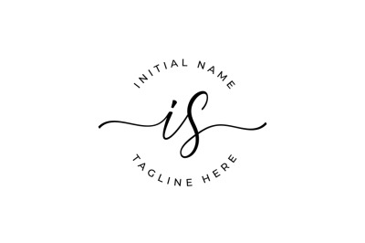 Handwritten Logo&2C; Premade Logo&2C; is Initial Letters&2C; Monogram