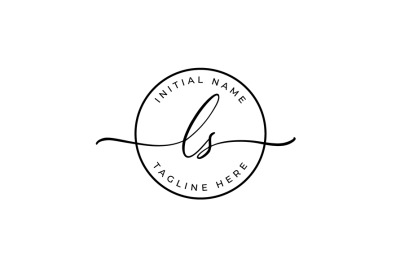 Handwritten Logo&2C; Premade Logo&2C; ls Initial Letters&2C; Monogram