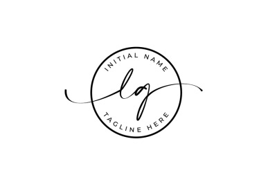 Handwritten Logo&2C; Premade Logo&2C; lg Initial Letters&2C; Monogram