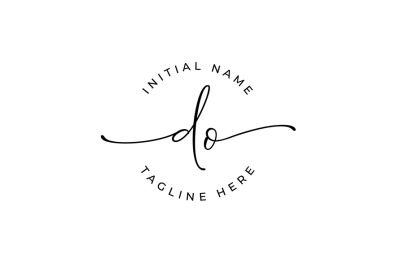 Handwritten Logo&2C; Premade Logo&2C; do Initial Letters&2C; Monogram