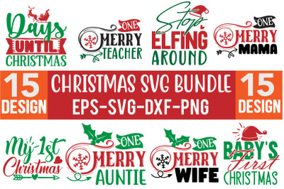 Merry Christmas SVG Design Bundle