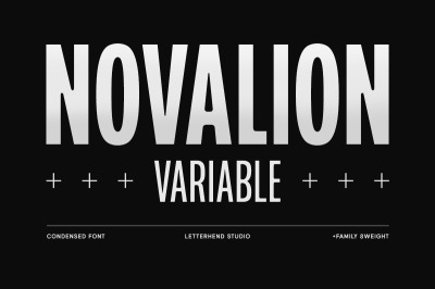 Novalion - Condensed Variable Font