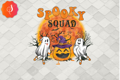 Spooky Squad Cute Ghost Halloween Design