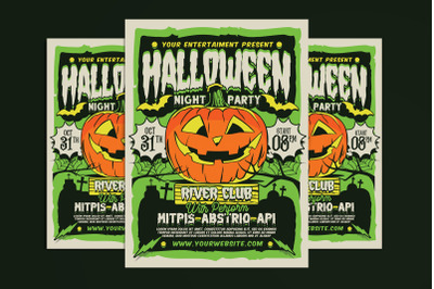 Halloween Night Party Flyer Template