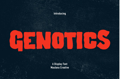 Genotics Handwritten Display Font