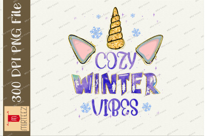 Cozy Winter Vibes Winter Unicorn