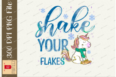 Shake Your Flakes Unicorn Winter