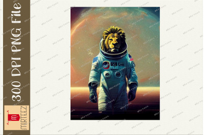 Astronaut Lion Spaceman Galaxy