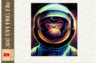 Astronaut Monkey Spaceman Galaxy