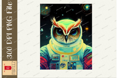 Astronaut Owl Spaceman Galaxy