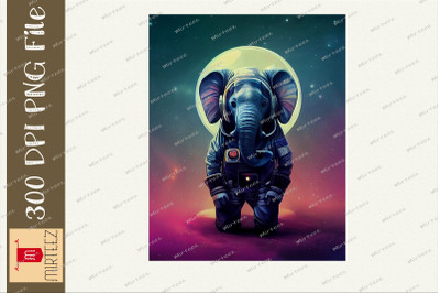 Astronaut Elephant Spaceman Galaxy