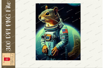 Astronaut Squirrel Spaceman Galaxy