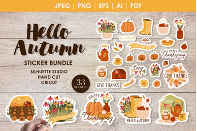 Hello Autumn sticker bundle