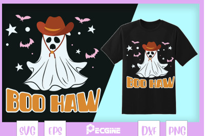 Retro Halloween Boo Haw Western