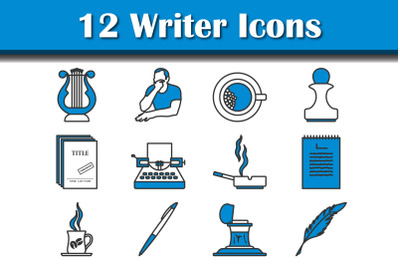 Writer Icon Set