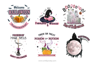 Funny Halloween Quotes Sublimation PNG