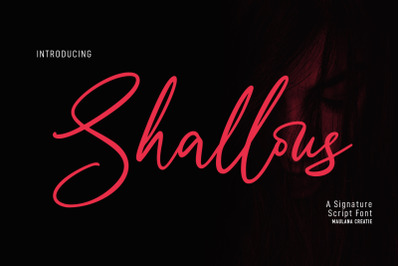 Shallous Script Font