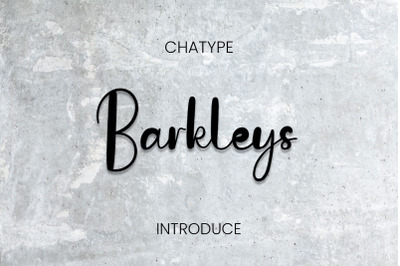 Barkleys font