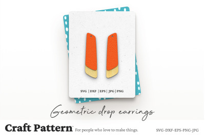 Geometric Earrings SVG, Earring SVG, Earring Template, Laser Cut Files