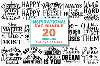 Inspirational Quotes SVG Design Bundle