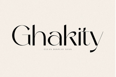 Ghakity Typeface